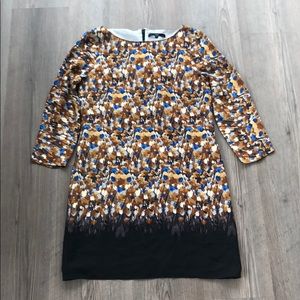 Tibi Silk Floral Ombré Shift Dress, Size 4